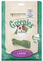 移动端：Greenies 绿的洁齿骨大号 狗狗零食12支装 510g 