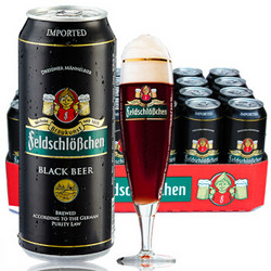 feldschlößchen 费尔德堡 黑啤酒 500ml*24听整箱装 ×2件