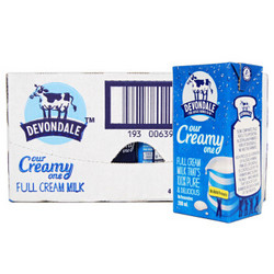 Devondale 德运 全脂纯牛奶/箱（200ml*24盒）