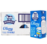 Devondale 德运 全脂纯牛奶/箱（200ml*24盒）