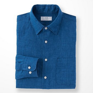 UNIQLO 优衣库 164218 亚麻衬衫