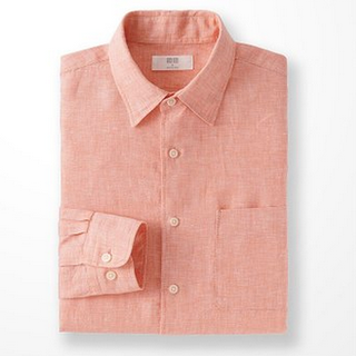 UNIQLO 优衣库 164218 亚麻衬衫