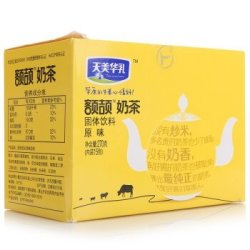 天美华乳 额颉盒装 牛奶原味奶茶 270g