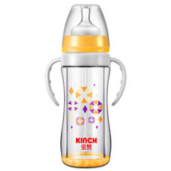 KINCH 金赞 宽口全自动防爆玻璃奶瓶 J205 200ml 黄色