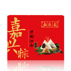 嘉庆斋 粽子礼盒 鲜肉粽豆沙粽咸鸭蛋1480克