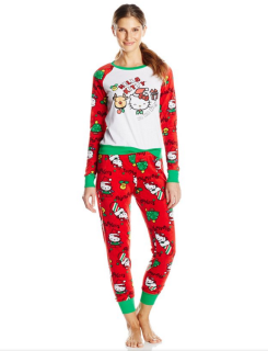 Hello Kitty 凯蒂猫 Ugly Holiday Pajama Set 睡衣套装