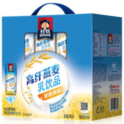 QUAKER 桂格 高纤燕麦乳麦香原味 250毫升*12包礼盒装