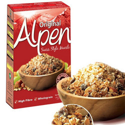 Alpen 欧倍 瑞士风味燕麦干果早餐麦片 Original 原味 375g*10件