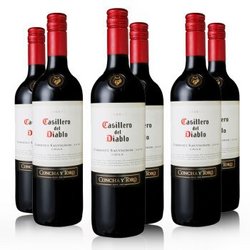 Casillero del Diablo 红魔鬼 赤霞珠 红葡萄酒 （750ml*6）