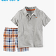 Carter's 2件套 短袖T恤 POLO短裤 全棉男婴儿童装