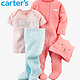 Carter's 4件套   新生儿全棉连体衣帽装 121D636