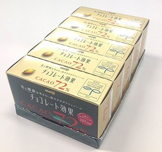 meiji 明治 72%黑巧克力 75g*5