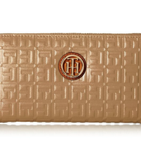 TOMMY HILFIGER Debossed 女士长款拉链钱包