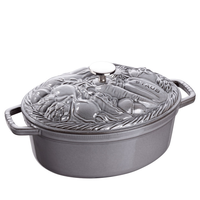 STAUB 蔬菜型 珐琅铸铁锅 4.25夸脱