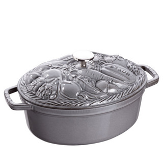 STAUB 蔬菜型 珐琅铸铁锅 4.25夸脱