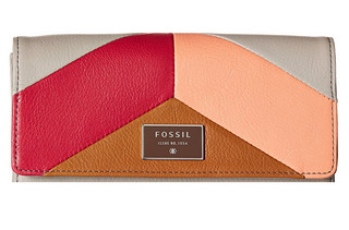 FOSSIL Dawson Flap PNKM 女士长款钱包