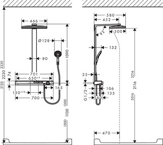 Hansgrohe 汉斯格雅 幻雨魔法师 Select 460 3速花洒套装