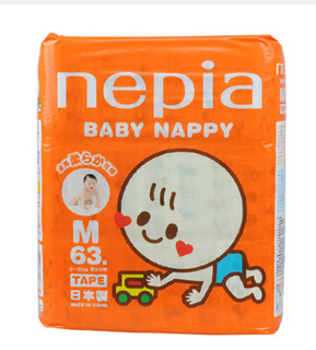 nepia 妮飘  婴儿纸尿裤  M码 63片 