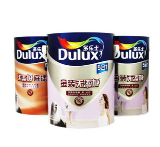 Dulux 多乐士 金装无添加五合一墙面漆 A834+无添加五合一底漆A931 套装 (白色)