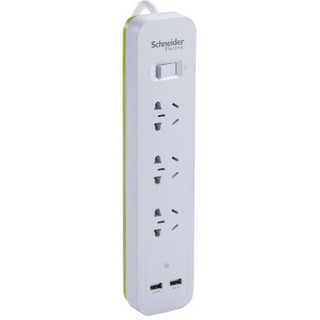 Schneider Electric 施耐德 P1030U-CN 3位电源插座