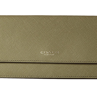 COACH 蔻驰 Legacy Saffiano Soft Wallet 女士长款钱包