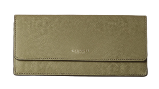 COACH 蔻驰 Legacy Saffiano Soft Wallet 女士长款钱包