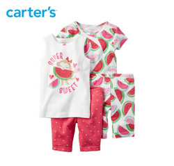 Carter‘s 婴幼儿家居服 小猴子西瓜4件套装 331G084