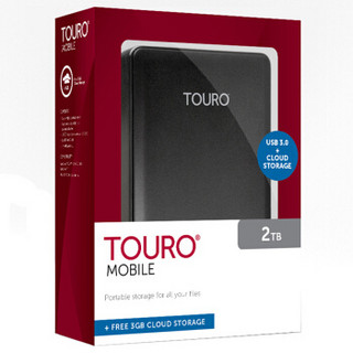 Touro Mobile 2.5英寸 2TB USB3.0 移动硬盘