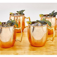 Old Dutch International 老荷兰人 Moscow Mule 莫斯科骡子纯铜酒杯 16ounce*4个