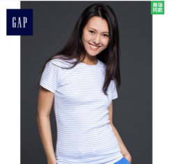 Gap 舒适棉质短袖T恤 女装198826