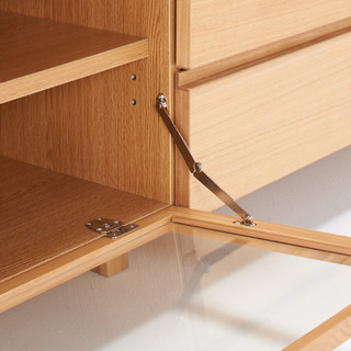 無印良品  無印良品 MUJI 白橡木AV架 宽150×深40×高46.5cm