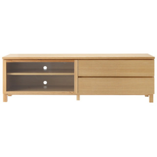 無印良品  無印良品 MUJI 白橡木AV架 宽150×深40×高46.5cm