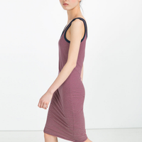 ￼ ZARA TRF 女款吊带连衣裙
