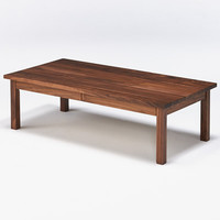 無印良品 無印良品 MUJI 胡桃木低型餐桌 宽120×深60×高35cm