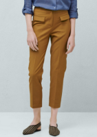 凑单品：MANGO 2016女装 直筒棉质裤装