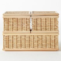無印良品 無印良品 MUJI 藤编篮子 小 37×26×H12cm