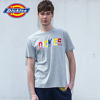 Dickies 帝客 彩色字母印花圆领T恤