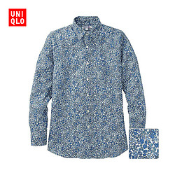 UNIQLO 优衣库 LLPJ 177021 男士亚麻印花衬衫