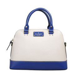 kate spade NEW YORK 蓝白拼色贝壳包