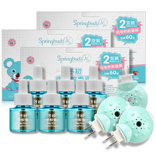 Springbuds 子初 儿童插电式电热蚊香液 45ml*6瓶+3器