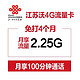 限江苏：China unicom 江苏联通 沃4G 流量卡（160元立即到账，额外送6GB省内流量半年包）