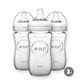 新低价：AVENT 新安怡 宽口玻璃奶瓶 8oz 三个装