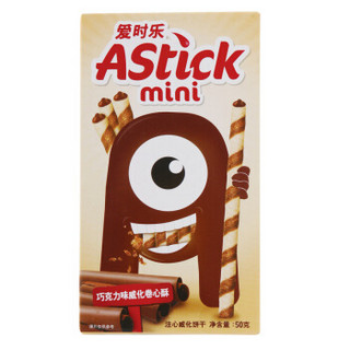 AStick 爱时乐 巧克力味威化卷心酥 50g