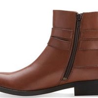 Clarks Pita Austin Western 女款短靴 Dark Tan Leather 5