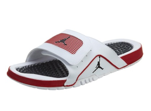 jordan 乔丹 男士白色拖鞋