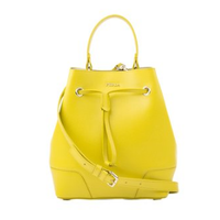 FURLA 芙拉 stacy 女士水桶包 绿黄色