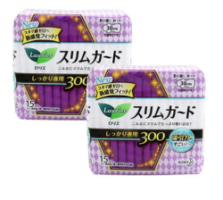 kao 花王 乐而雅夜用棉柔护翼卫生巾 30cm*15片*2包