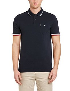 BEN SHERMAN Contrast Tipped Pique 男士POLO衫