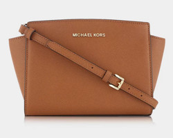 MICHAEL KORS Selma 中号斜挎包 棕色