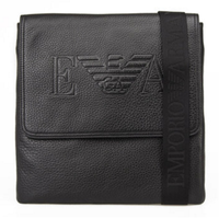 阿玛尼EMPORIO ARMANI YEMD29 YH185 80001 男士牛皮斜挎包